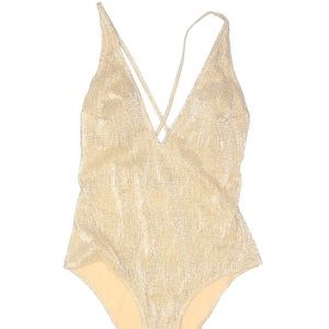 H&M Gold Strappy One Piece